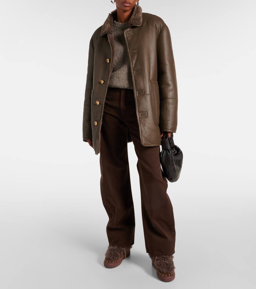 Inuikii Shearling and suede ankle boots