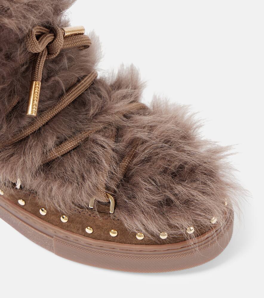 Inuikii Shearling and suede ankle boots