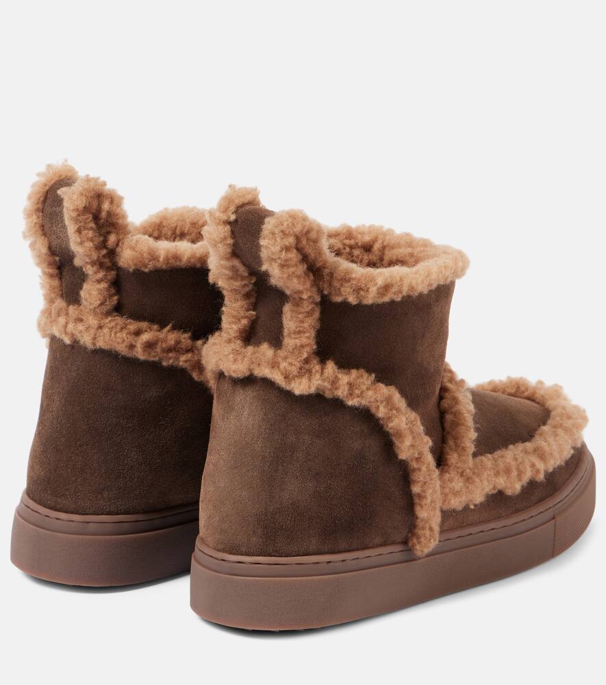 Inuikii Shearling-lined suede ankle boots