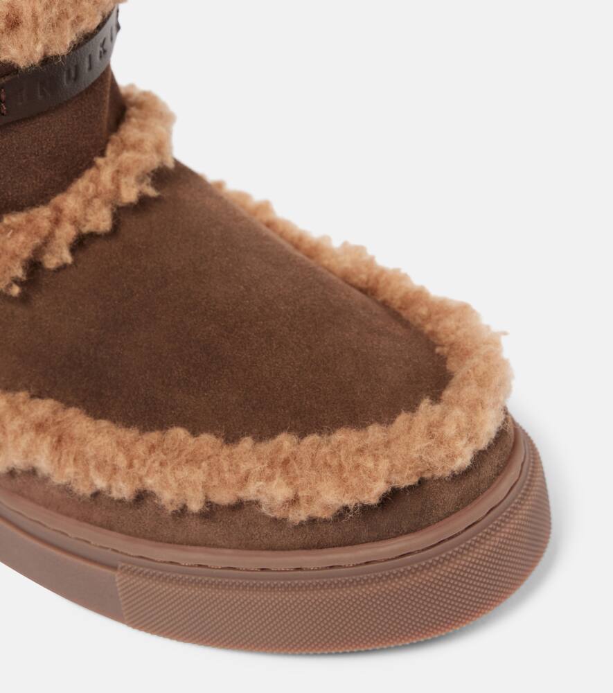 Inuikii Shearling-lined suede ankle boots