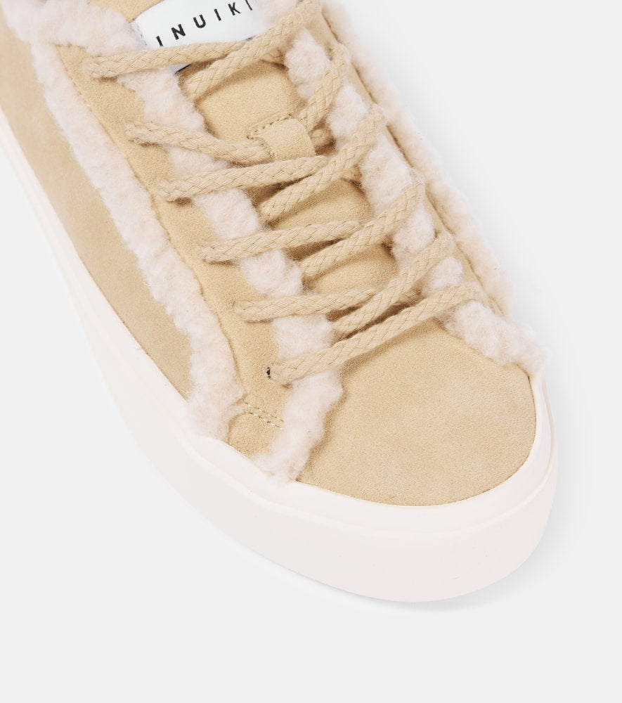 Inuikii Shearling-lined suede sneakers