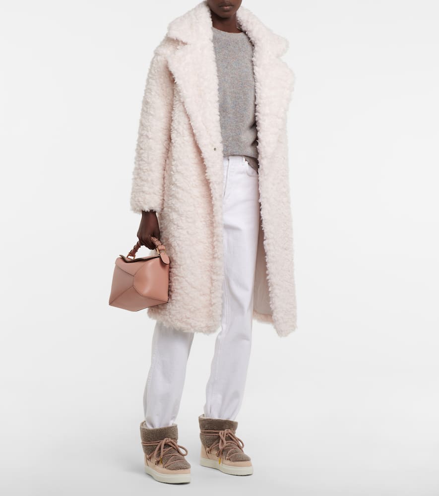 Inuikii Sneaker Classic shearling and leather ankle boots