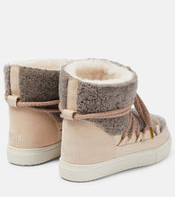 Inuikii Sneaker Classic shearling and leather ankle boots