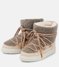 Inuikii Sneaker Classic shearling and leather ankle boots