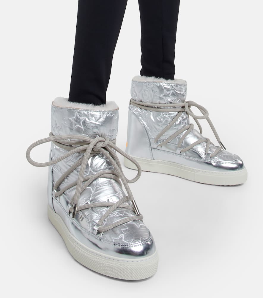 Inuikii Sneaker Star Wedge metallic snow boots