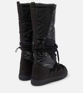 Inuikii Suede and shearling-lined boots