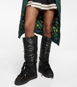 Inuikii Suede and shearling-lined boots