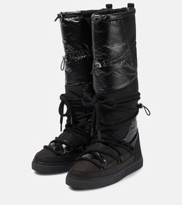 Inuikii Suede and shearling-lined boots