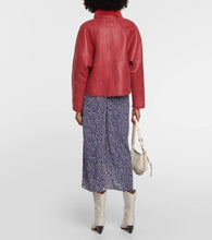 Isabel Marant Acassy shearling-trimmed leather jacket