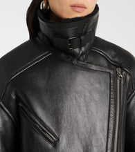 Isabel Marant Adelina shearling-lined leather coat