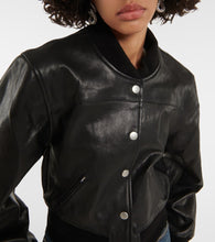 Isabel Marant Adriel leather bomber jacket