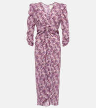 Isabel Marant Albini printed silk-blend midi dress. Isabel Marant Albini 印花真丝混纺中长连衣裙