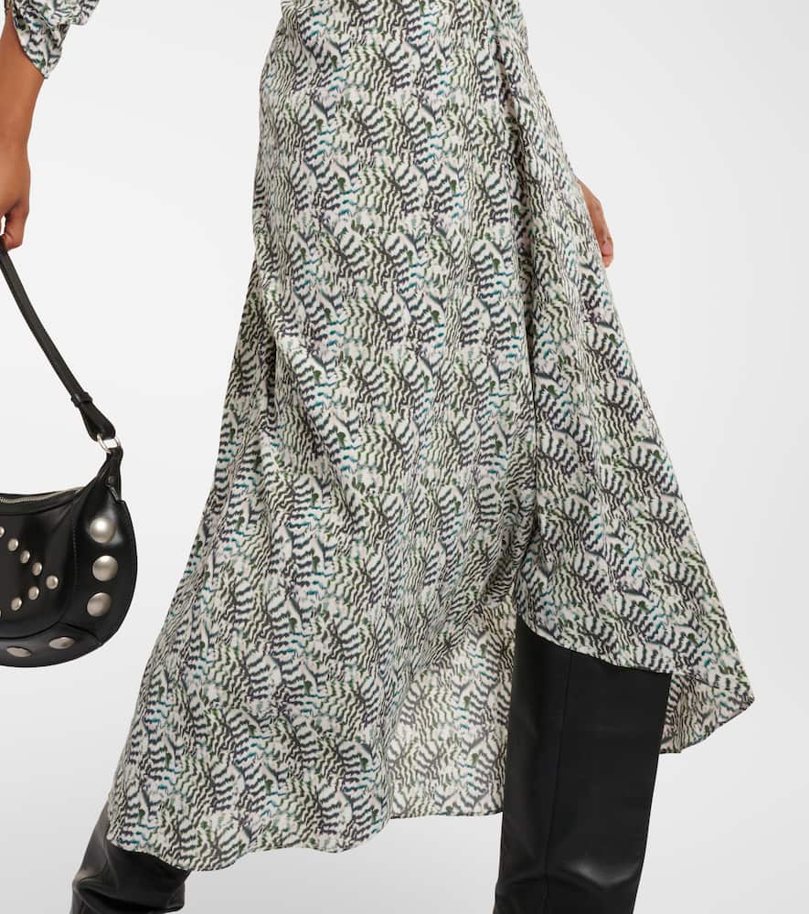 Isabel Marant Albiniga printed silk-blend midi dress