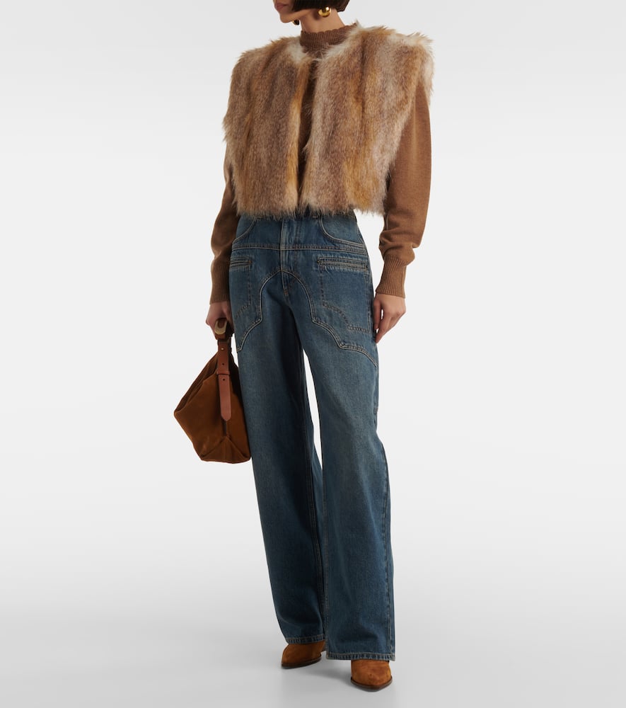 Isabel Marant Alexina faux fur vest