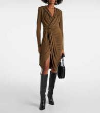 Isabel Marant Alixa gathered jersey minidress