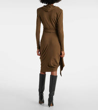 Isabel Marant Alixa gathered jersey minidress
