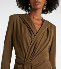 Isabel Marant Alixa gathered jersey minidress