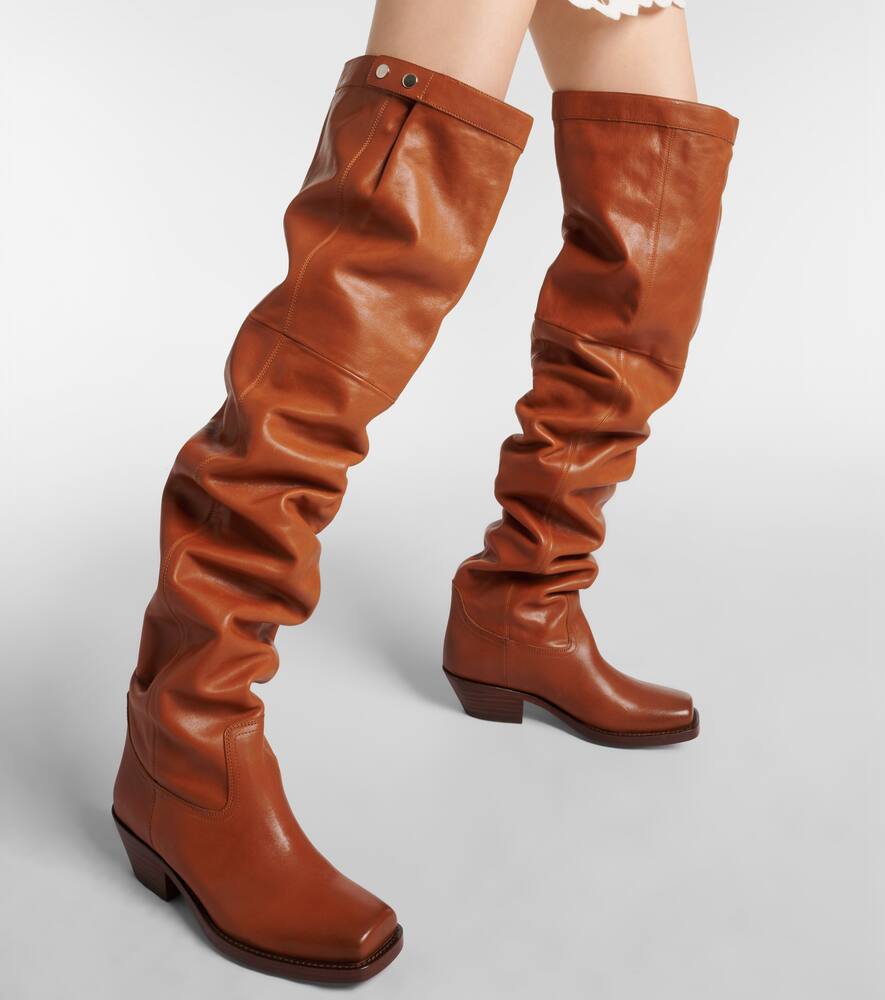 Isabel Marant Amati leather over-the-knee boots