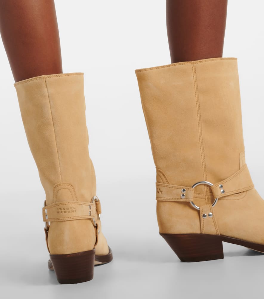Isabel Marant Antya suede biker boots