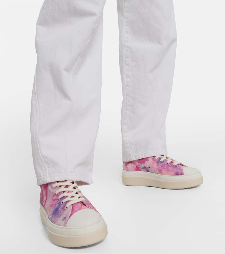 Isabel Marant Austin printed high-top sneakers