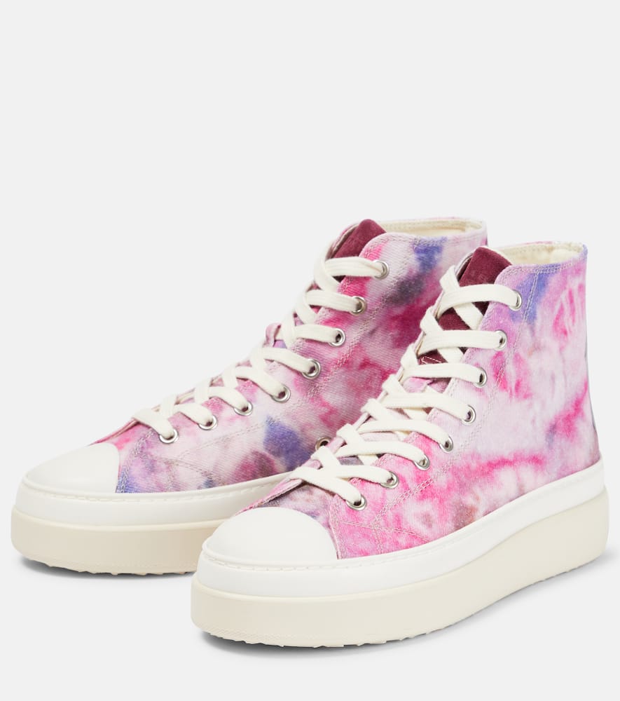 Isabel Marant Austin printed high-top sneakers