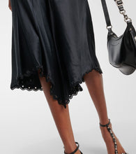 Isabel Marant Ayrich embroidered silk midi dress