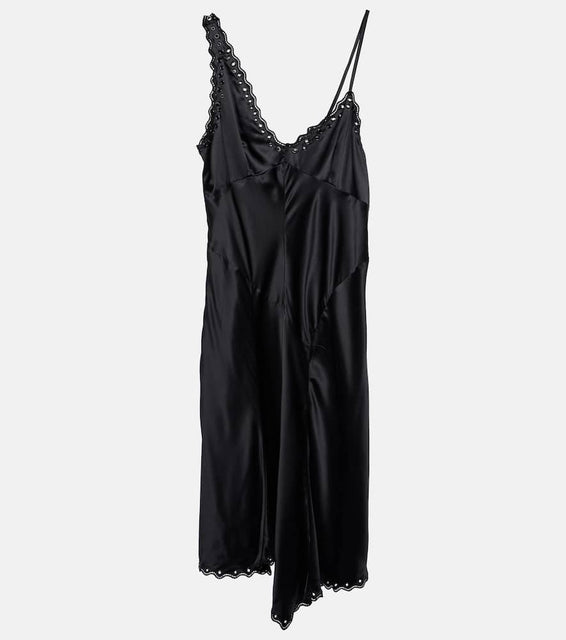 Isabel Marant Ayrich embroidered silk midi dress