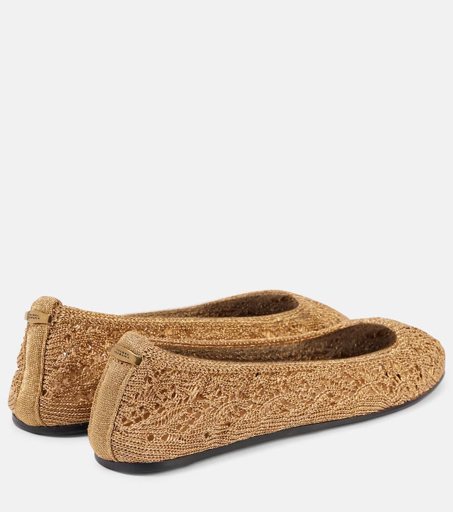 Isabel Marant Belna metallic ballet flats
