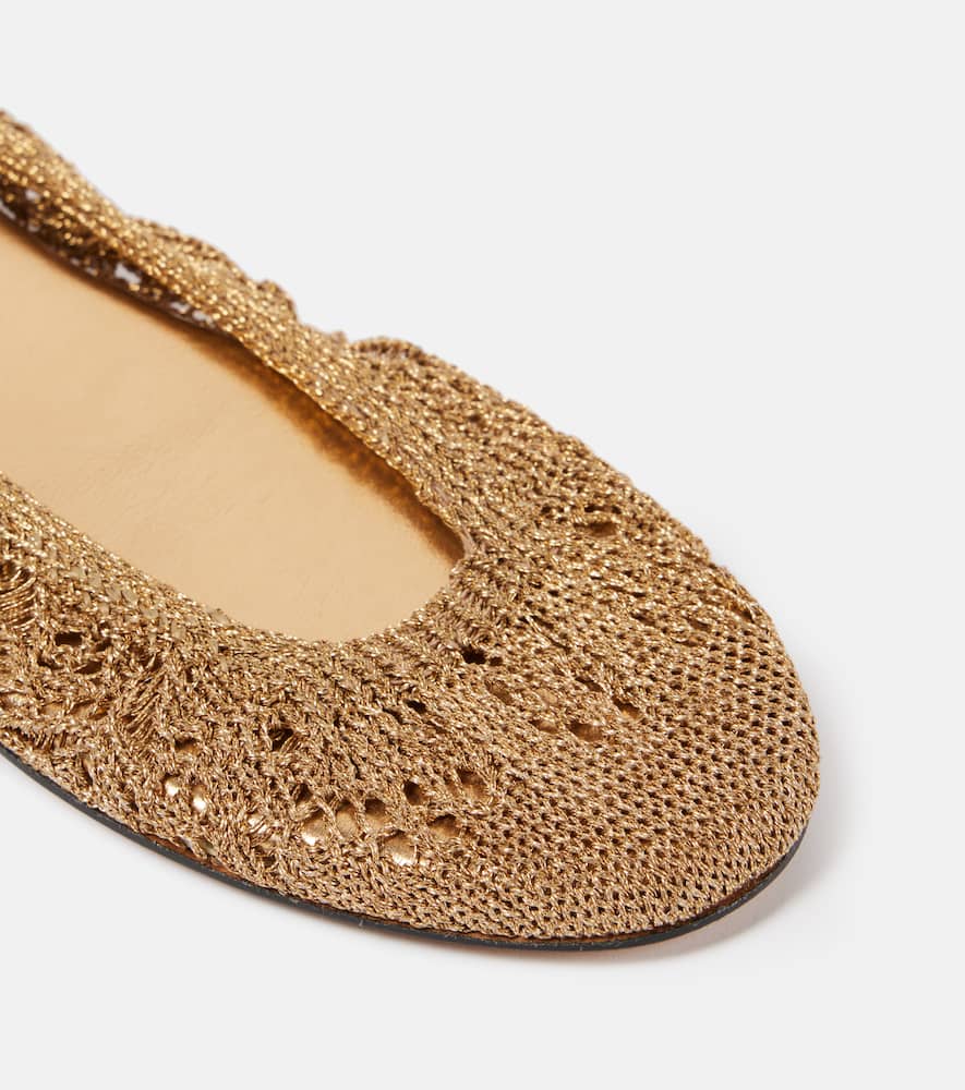 Isabel Marant Belna metallic ballet flats