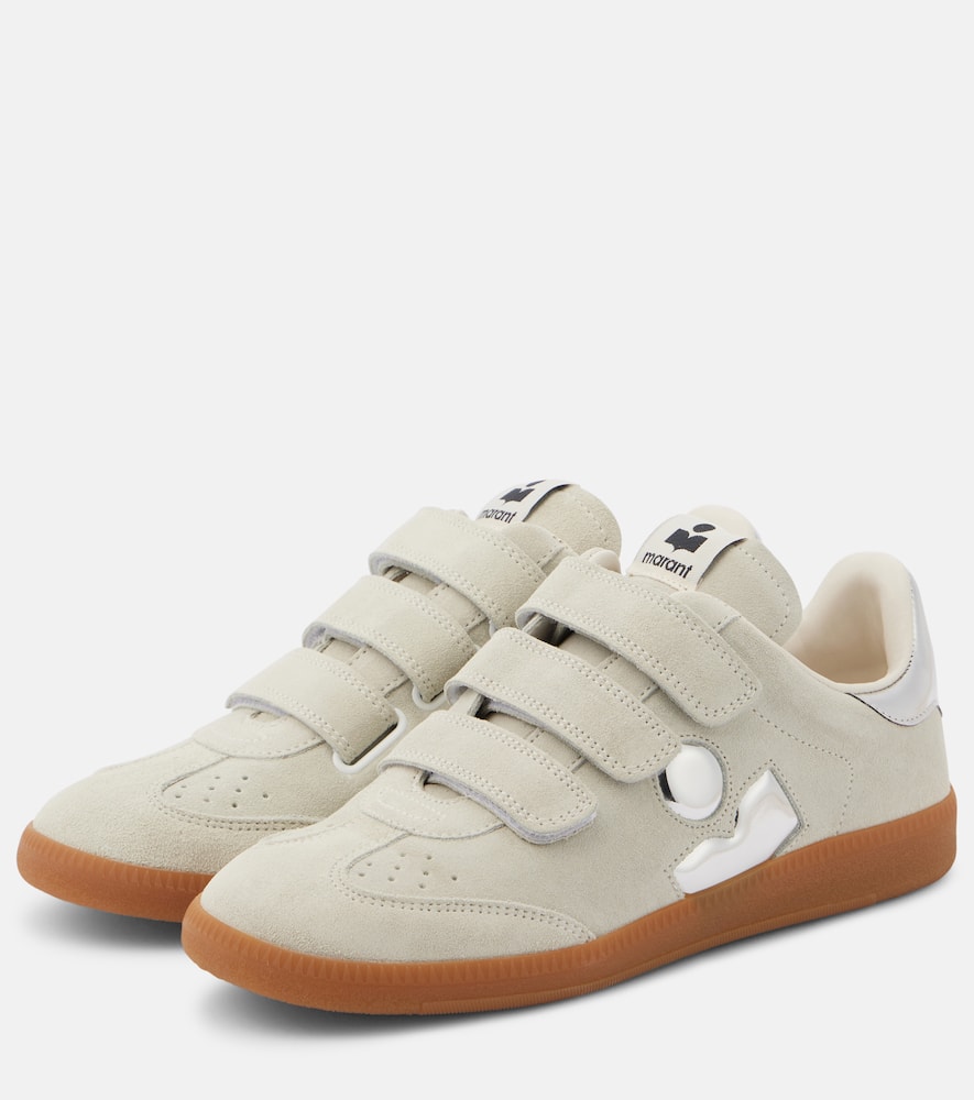 Isabel Marant Beth logo suede sneakers