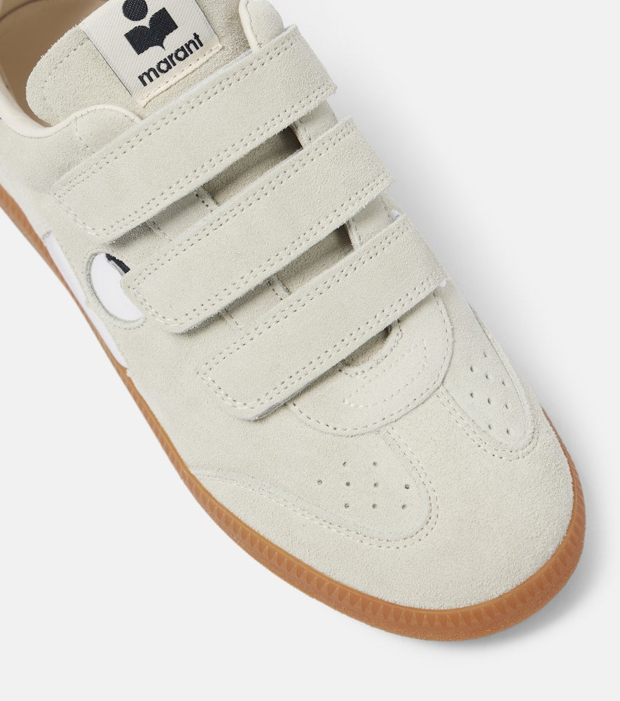 Isabel Marant Beth logo suede sneakers