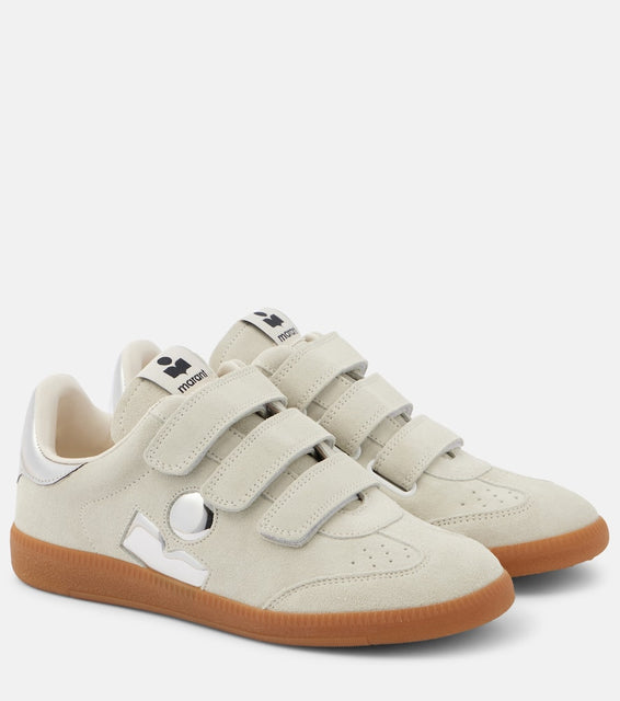Isabel Marant Beth logo suede sneakers