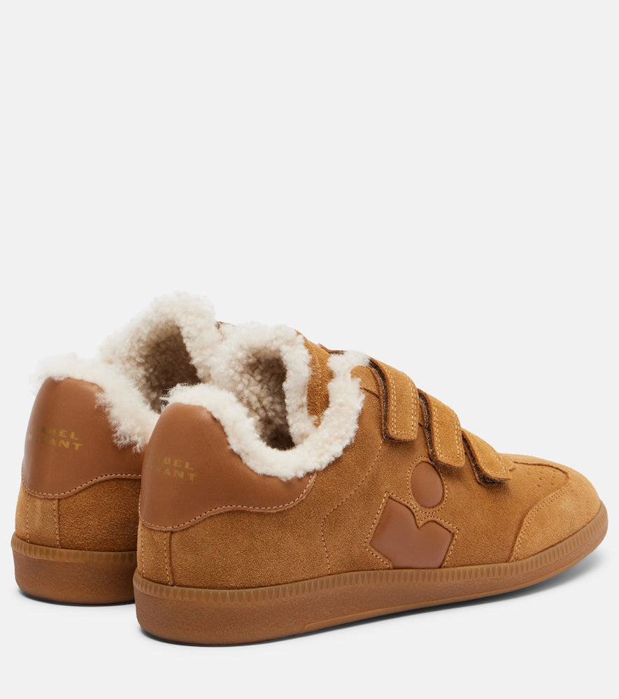 Isabel Marant Beth shearling-lined suede sneakers