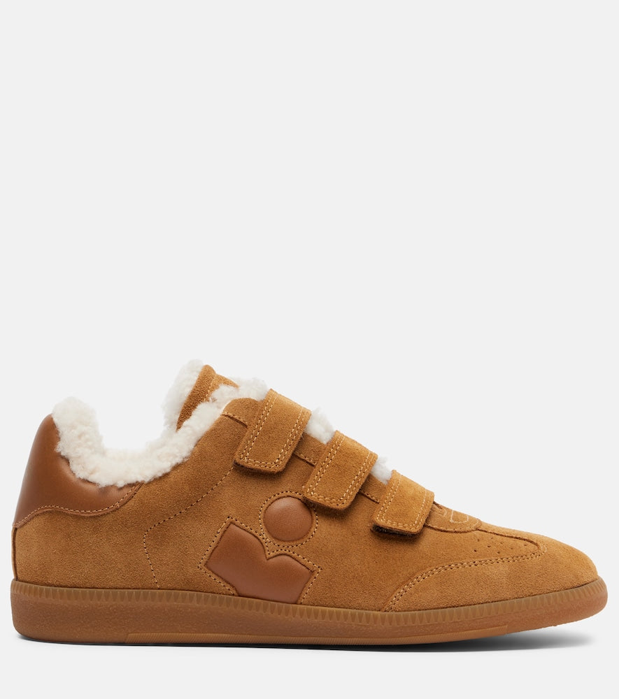 Isabel Marant Beth shearling-lined suede sneakers