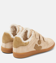 Isabel Marant Beth shearling-trimmed leather sneakers