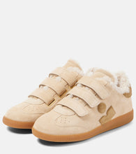 Isabel Marant Beth shearling-trimmed leather sneakers