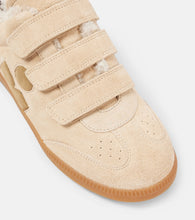 Isabel Marant Beth shearling-trimmed leather sneakers