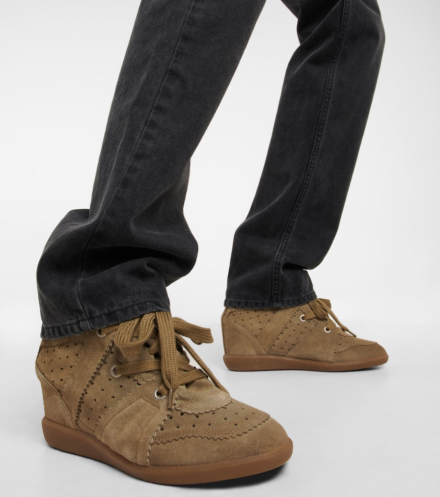 Isabel Marant Bobby suede wedge sneakers