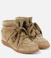 Isabel Marant Bobby suede wedge sneakers - Isabel Marant Bobby 麂皮坡跟运动鞋