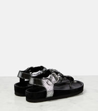 Isabel Marant Brook metallic leather sandals