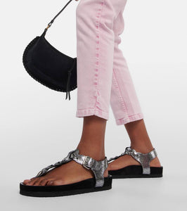 Isabel Marant Brook metallic leather sandals