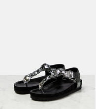 Isabel Marant Brook metallic leather sandals