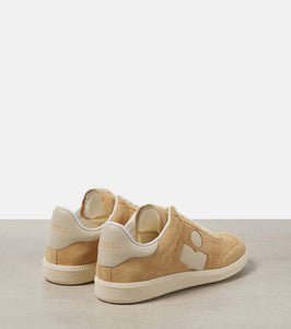 Isabel Marant Bryce leather-trimmed suede sneakers