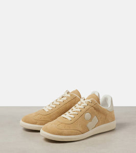Isabel Marant Bryce leather-trimmed suede sneakers