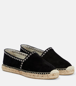 Isabel Marant Canae eyelet-trimmed suede espadrilles
