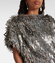 Isabel Marant Carla embellished silk-blend minidress