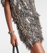 Isabel Marant Carla embellished silk-blend minidress