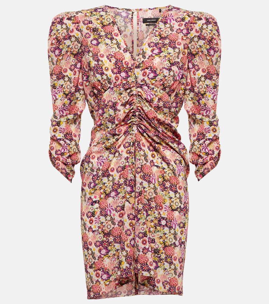 Isabel Marant Celina floral silk-blend minidress. Isabel Marant Celina 花卉真丝混纺迷你连衣裙