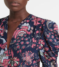 Isabel Marant Celina floral stretch-silk minidress