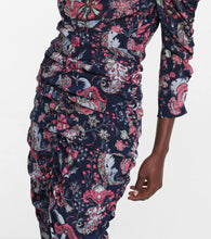 Isabel Marant Celina floral stretch-silk minidress